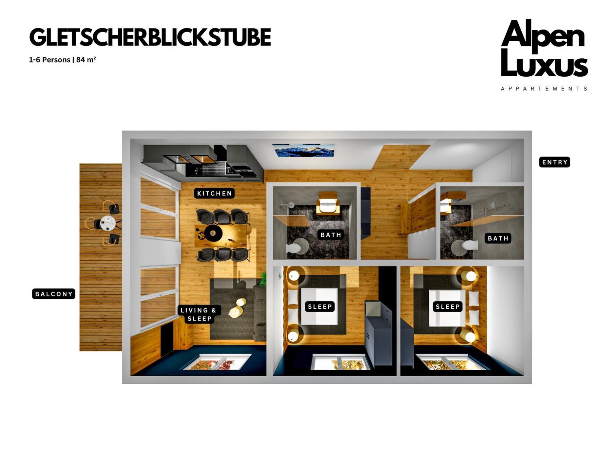 Gletscherblickstube With Sunny Balcony & Car Park - An Alpenluxus Appartement, Zillertal Appartement *